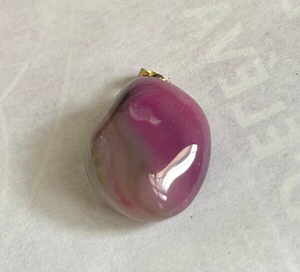 Agate Rose pendentif