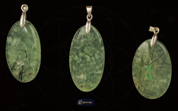 Prénhnite Verte, Tourmaline Noire
